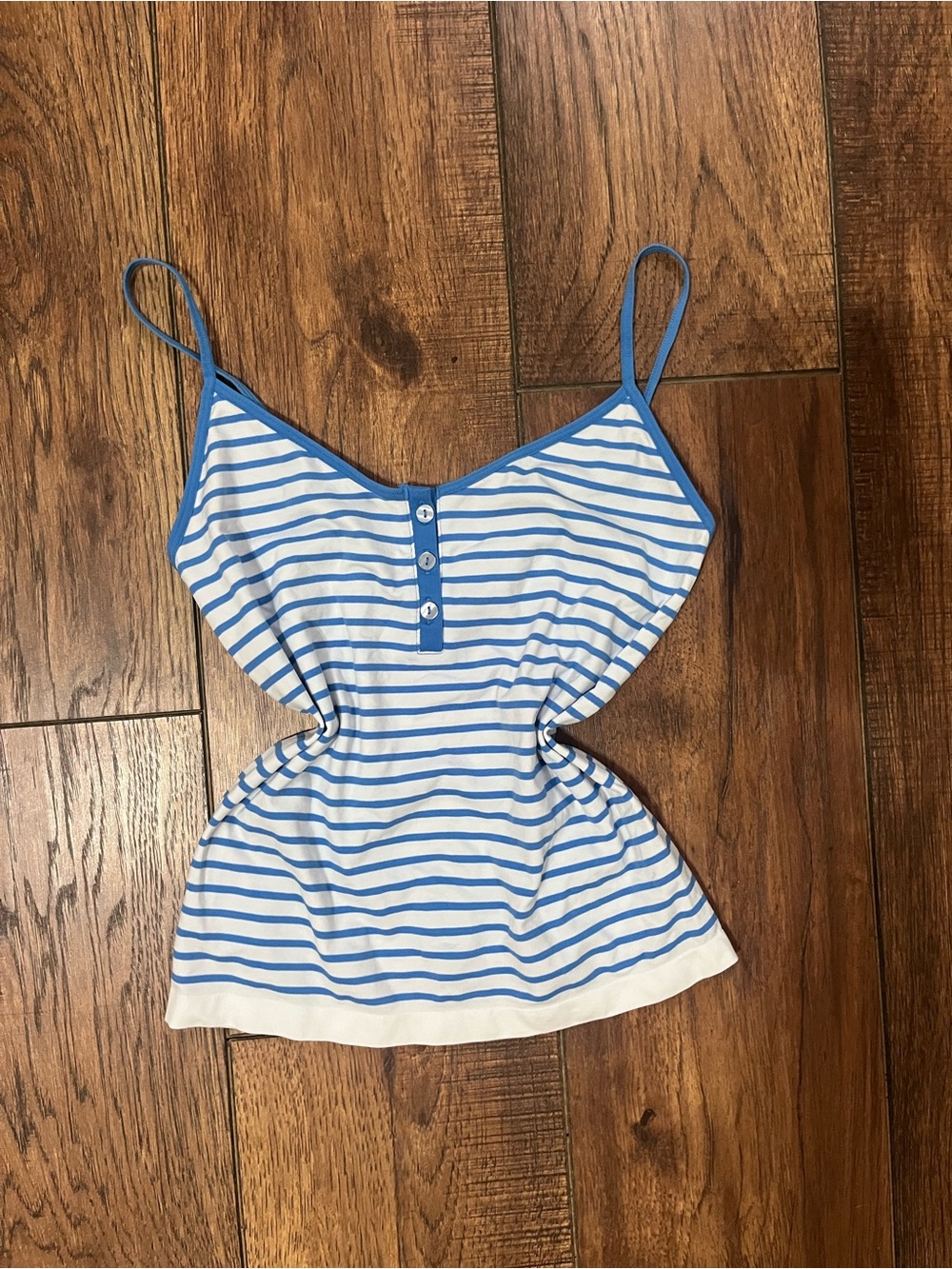 wild fable Blue & White Striped Spaghetti Strap Tank